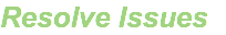 Resolve Issues